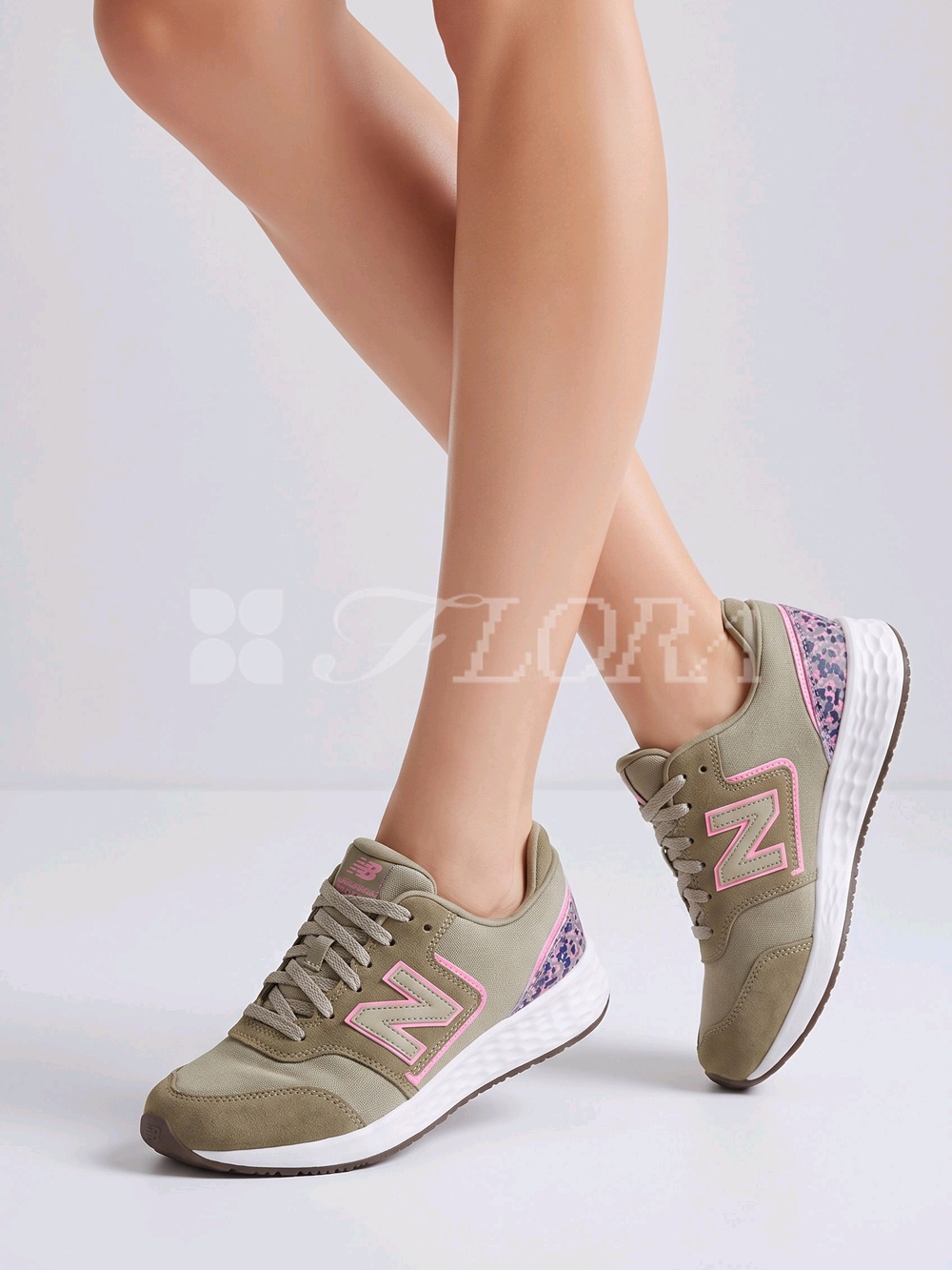 New Balance WSX700F1 Olive Green Pink Walking/Running Shoes Size 11